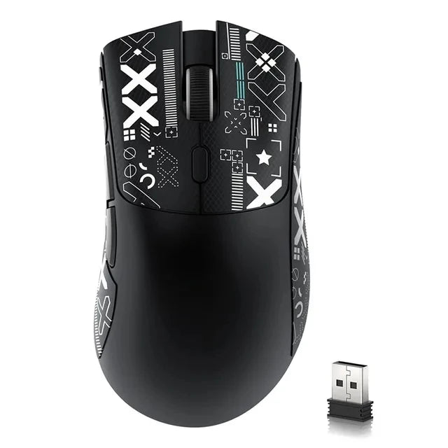 Attack Shark R1 ľahká bezdrôtová herná myš Bluetooth 2.4G PAW3311 18000DPI ergonomická makro myš