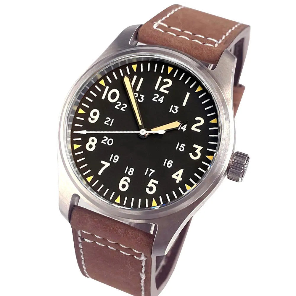 39mm Pilot Aviator Diving Watches Miyota8215 Automatic Mechanical Watch for Men 20BAR Waterproof Sapphire Crystal 316L Steel