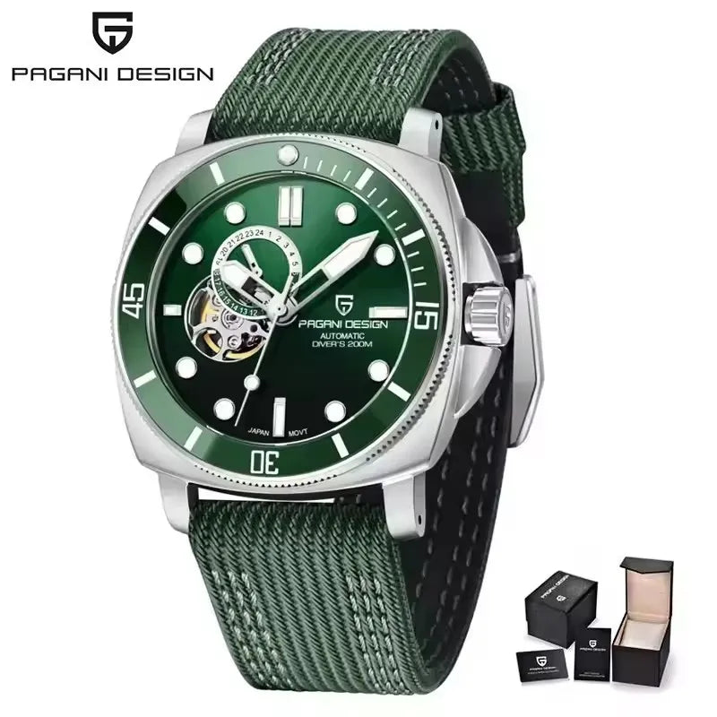 PD1736 PAGANI DESIGN 2025 Men Automatic Mechanical Watches Casual Fashion Sapphire Stainless Steel Diving TMI NH39 Men's Watch