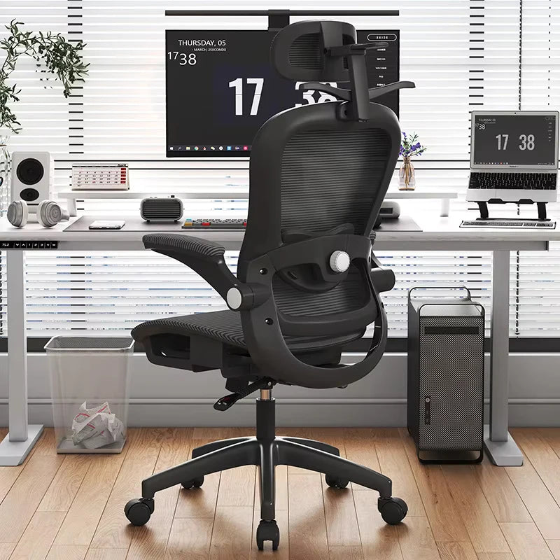 UVR Gaming Computer Chair Can Sit Reclining Lift Ergonomic Armchair Living Room Backrest Boss Chair Mesh Office Chair Furniture
