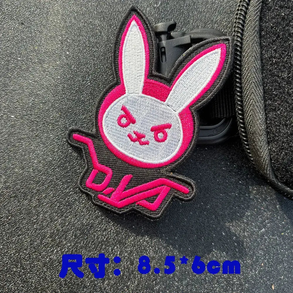 Anime Overwatch DVA Armband Patch Cosplay Backpack Applique Decoration Patches Clothing