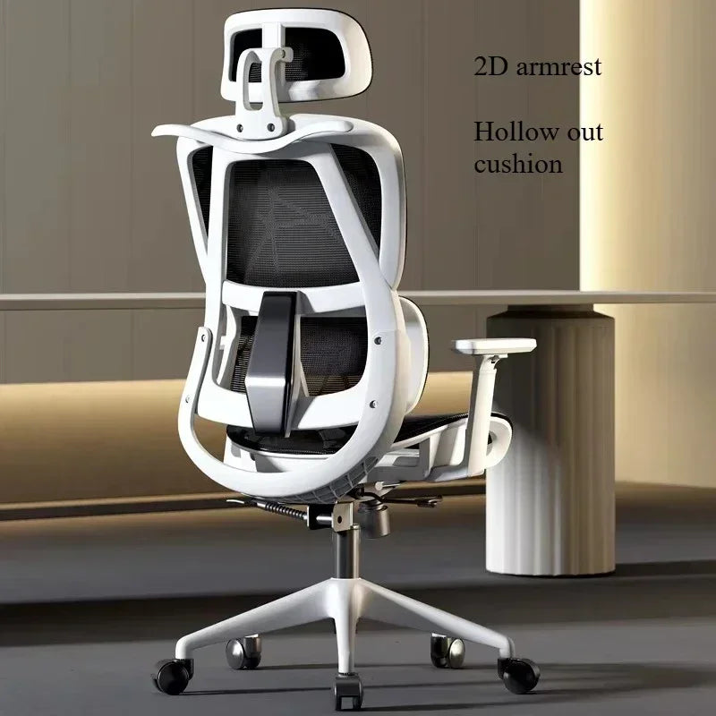Office Chair Gaming Desk Ergonomic Computer Adjustable Armrests 3D Headrest Chair Lift Chair Back Can Tilt Back with Foo Pedals