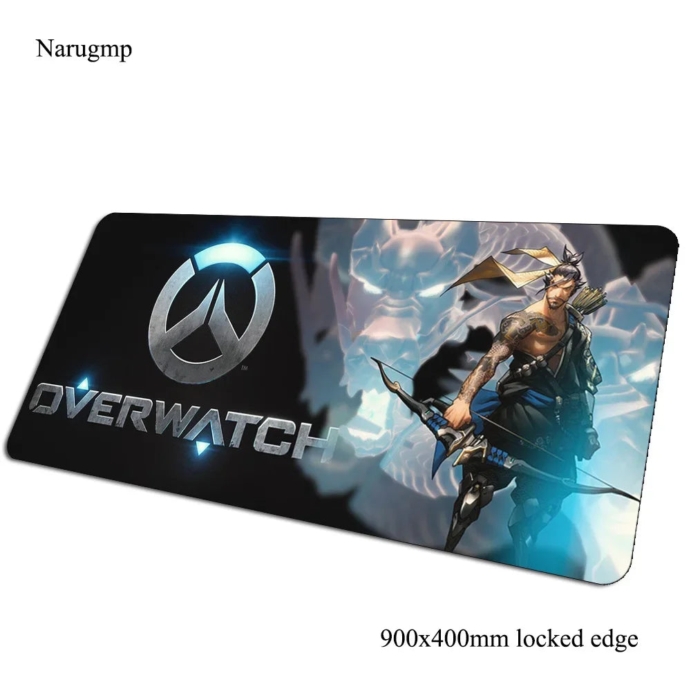 overwatch mouse pad Birthday Computer mat 900x400x3mm gaming mousepad large present padmouse keyboard games pc gamer desk