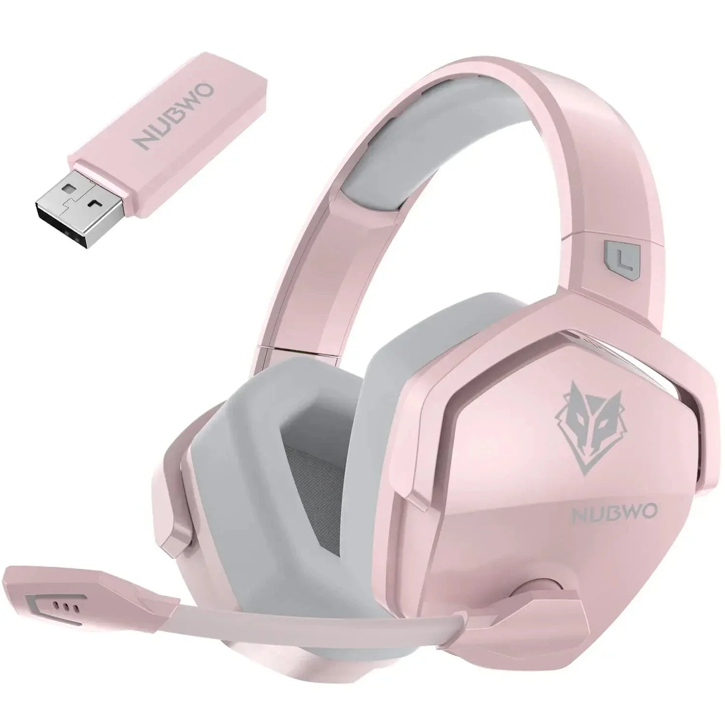 NUBWO G06 Pro Wireless Gaming Headset with Charging Station for Headset and PS5 Controller 17ms Low Latency Dynamic 50mm Drivers