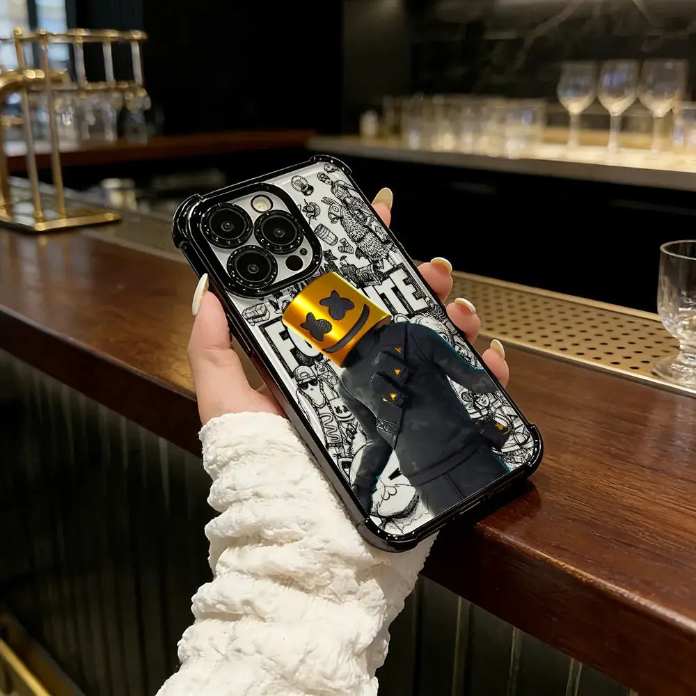 Battle Royales Fortnites Plating Phone Case For IPhone 17 17e 16e 16 15 14 13 12 11 Pro Max X XR XSMax 7 8 Mini Air Plus Airabag