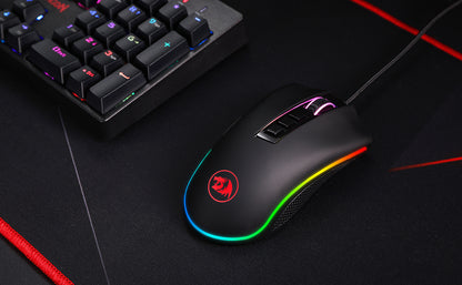 Redragon M711 PC Gaming Mice Wired Mouse 7 Programmable Buttons Customizable RGB 10,000 DPI Ergonomic Mouse