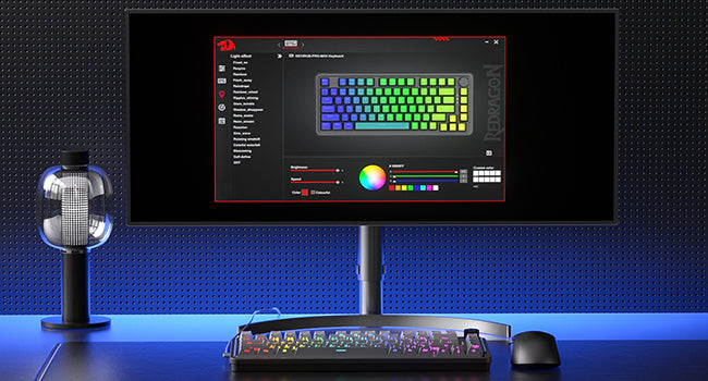 Redragon K673 GB 75% Wireless Gasket RGB 3-Modes 81 Keys Gaming Mechanical Hot-Swap Socket Keyboard