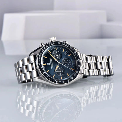 PAGANI DESIGN Nouvelle CK2988 Moon Watches Montre rétro de luxe à quartz pour homme Verre saphir Chronographe de vitesse Montre-bracelet pour homme