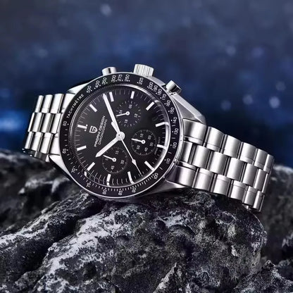 2026 New PAGANI DESIGN V6 Moon Men's Watch Speed Sports Chronograph Quartz Watch Men AR Sapphire Ceramic Bezel Safe Clock