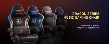 GTPLAYER Dragon Series Gaming Chair with Bluetooth Speakers, Footrest, Ergonomic Gamer Chair, Adjustable Reclining Computer Office Chair