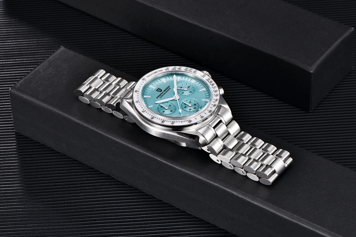 PAGANI DESIGN New men’s watches, luxury quartz watch, speed chronograph, AR sapphire glasses, 100M water-resistant, business watch 2026, EU local shipping