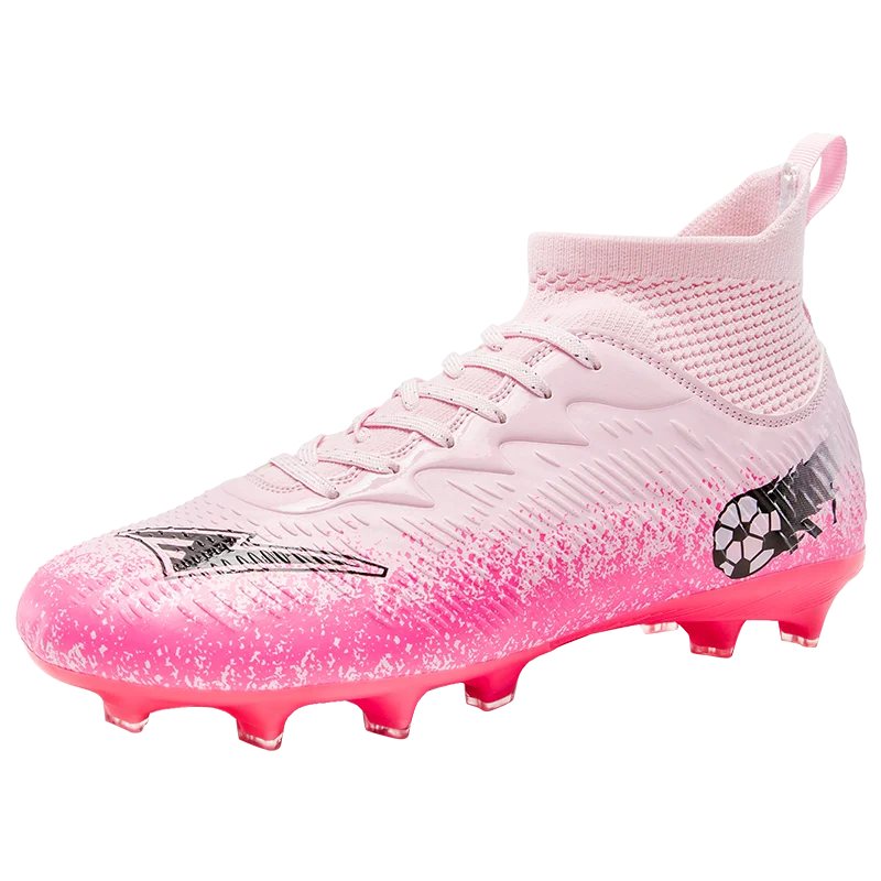 Pro Performance HighCut Soccer Boots FG Long Studs Breathable Lightweight Cleats for Outdoor Grass Matches and Daily Training