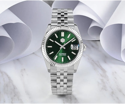 San Martin 36.5mm Men Dress Watch Top Brand Luxury Automatic Mechanical Fashion Couples Watches Sapphire Waterproof 100m BGW9