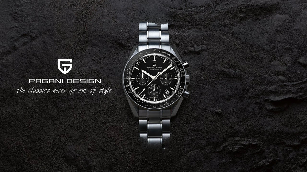 PAGANI DESIGN New men’s watches, luxury quartz watch, speed chronograph, AR sapphire glasses, 100M water-resistant, business watch 2026, EU local shipping