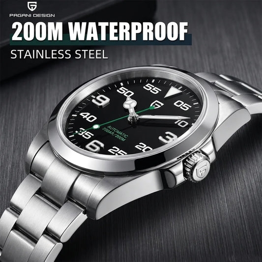 PAGANI DESIGN PD-1692 Men's Automatic Watches 40MM Stainless Steel Mechanical Wristwatch Sapphire AR Coated Waterproof Watch V3