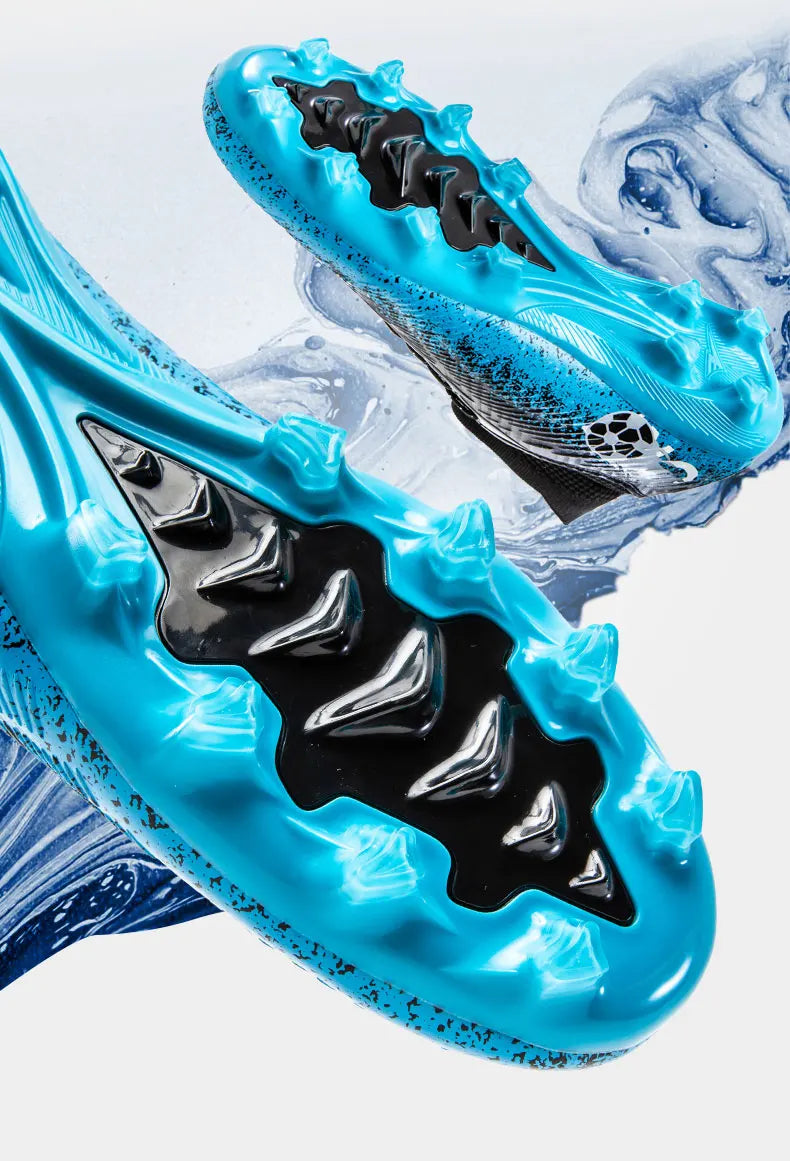 Pro Performance HighCut Soccer Boots FG Long Studs Breathable Lightweight Cleats for Outdoor Grass Matches and Daily Training