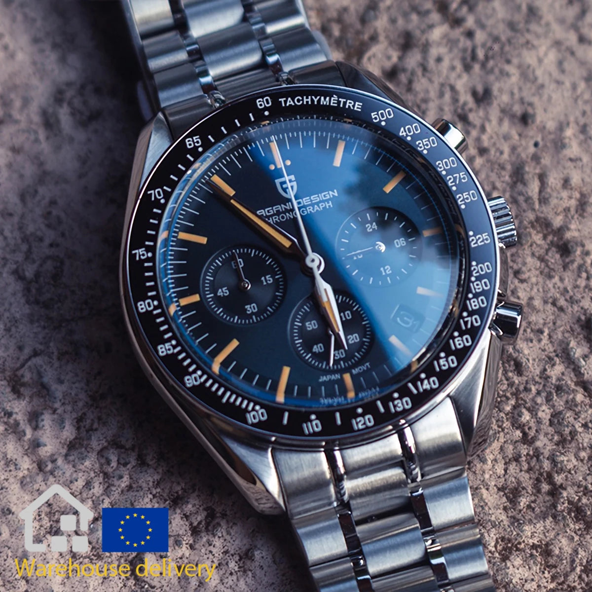 PAGANI DESIGN 2026 New CK2988 Moon Watches Retro Top Luxury Quartz Watch For Men Sapphire glass Speed Chronograph Wristwatch Men