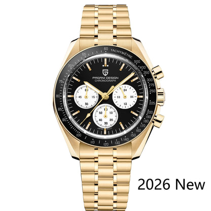 PAGANI DESIGN 2026 New CK2988 Moon Watches Retro Top Luxury Quartz Watch For Men Sapphire glass Speed Chronograph Wristwatch Men