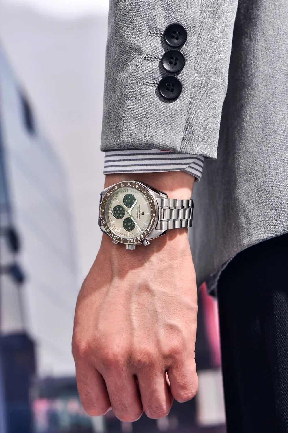 2026 New PAGANI DESIGN V6 Moon Men's Watch Speed Sports Chronograph Quartz Watch Men AR Sapphire Ceramic Bezel Safe Clock