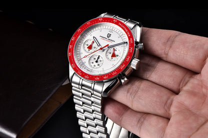 PAGANI DESIGN New men’s watches, luxury quartz watch, speed chronograph, AR sapphire glasses, 100M water-resistant, business watch 2026, EU local shipping
