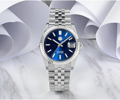 San Martin 36.5mm Men Dress Watch Top Brand Luxury Automatic Mechanical Fashion Couples Watches Sapphire Waterproof 100m BGW9