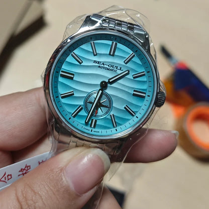Seagull Natural Series 39.5mm Men's Watch Automatic Mechanical Watches Luminous Stainless Steel Sapphire Bracelet 2026 New 6180
