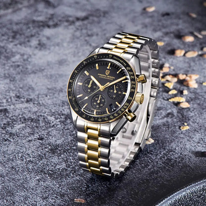 PAGANI DESIGN New men’s watches, luxury quartz watch, speed chronograph, AR sapphire glasses, 100M water-resistant, business watch 2026, EU local shipping
