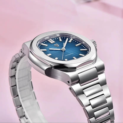 PAGANI DESIGN 2026 New Luxury Automatic Watch  Men Mechanical Wristwatch Stainless Steel Sapphire glass 40MM Barrel dial Watch