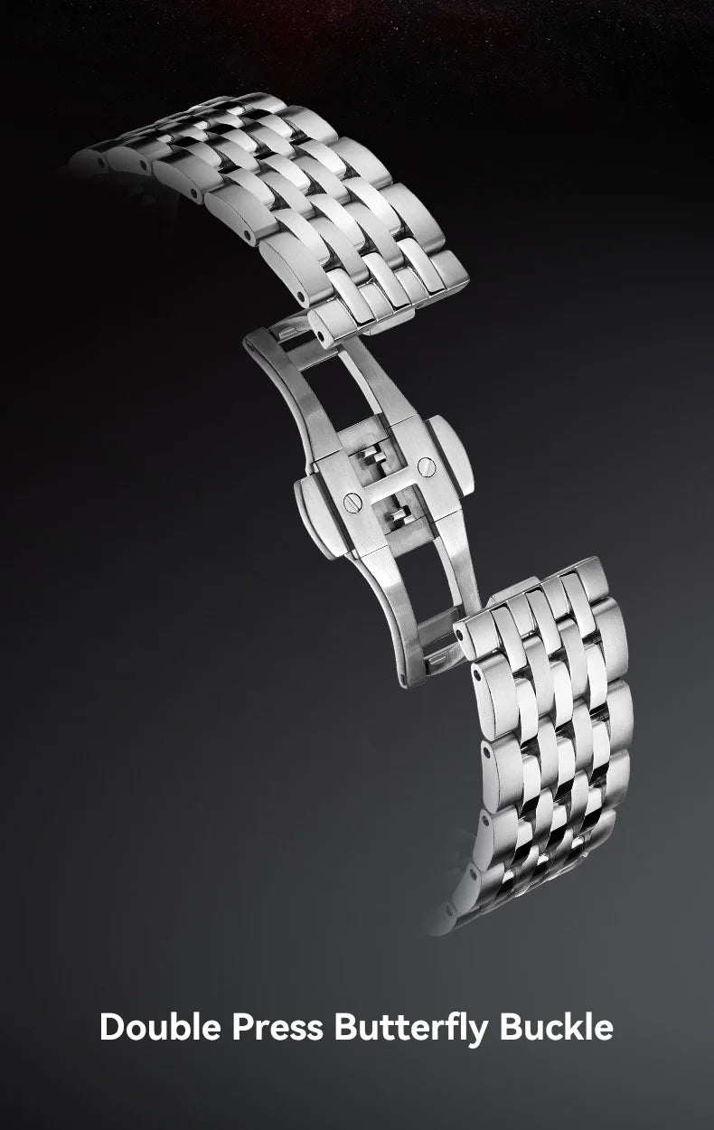 Seagull Natural Series 39.5mm Men's Watch Automatic Mechanical Watches Luminous Stainless Steel Sapphire Bracelet 2026 New 6180