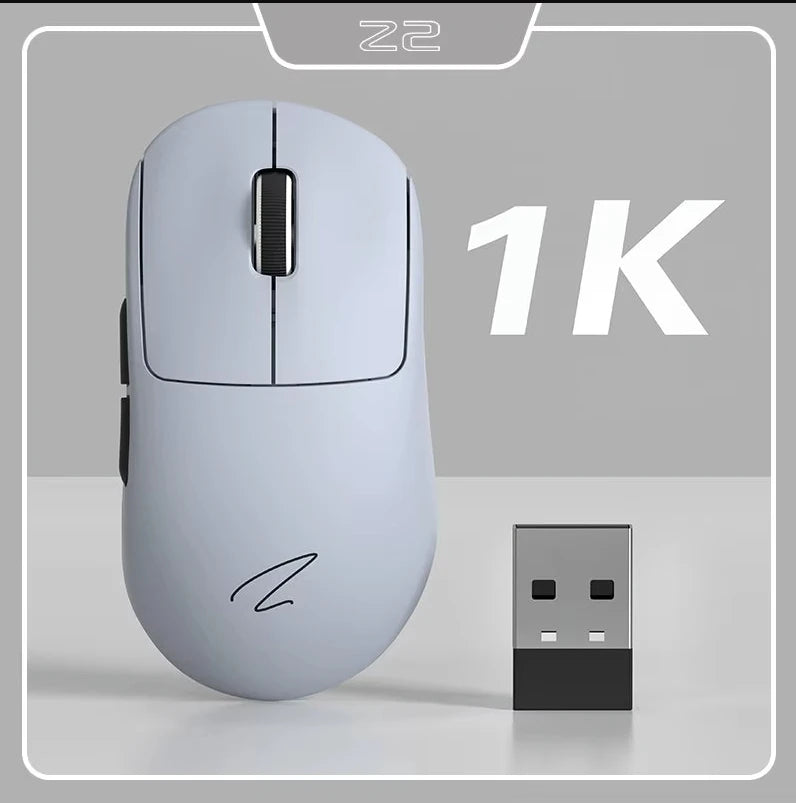Zaopin Z2 Wireless Three-Mode Paw3395 26000DPI Gaming Mouse Hot Swap Microswitch Base E-Sports Ergonomic 56g Lightweight PC Mice