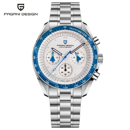 2026 New PAGANI DESIGN V6 Moon Men's Watch Speed Sports Chronograph Quartz Watch Men AR Sapphire Ceramic Bezel Safe Clock