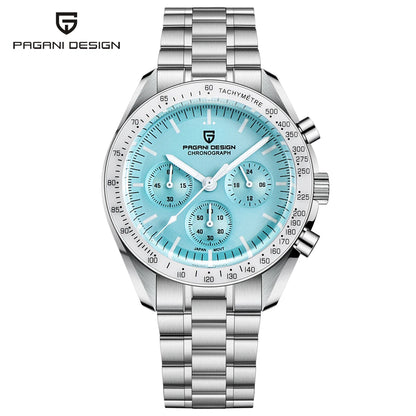 2026 New PAGANI DESIGN V6 Moon Men's Watch Speed Sports Chronograph Quartz Watch Men AR Sapphire Ceramic Bezel Safe Clock