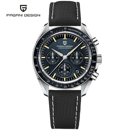 PAGANI DESIGN Nouvelle CK2988 Moon Watches Montre rétro de luxe à quartz pour homme Verre saphir Chronographe de vitesse Montre-bracelet pour homme