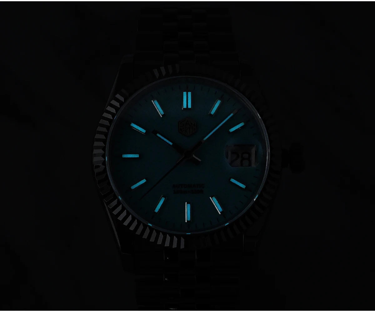 San Martin 36.5mm Men Dress Watch Top Brand Luxury Automatic Mechanical Fashion Couples Watches Sapphire Waterproof 100m BGW9