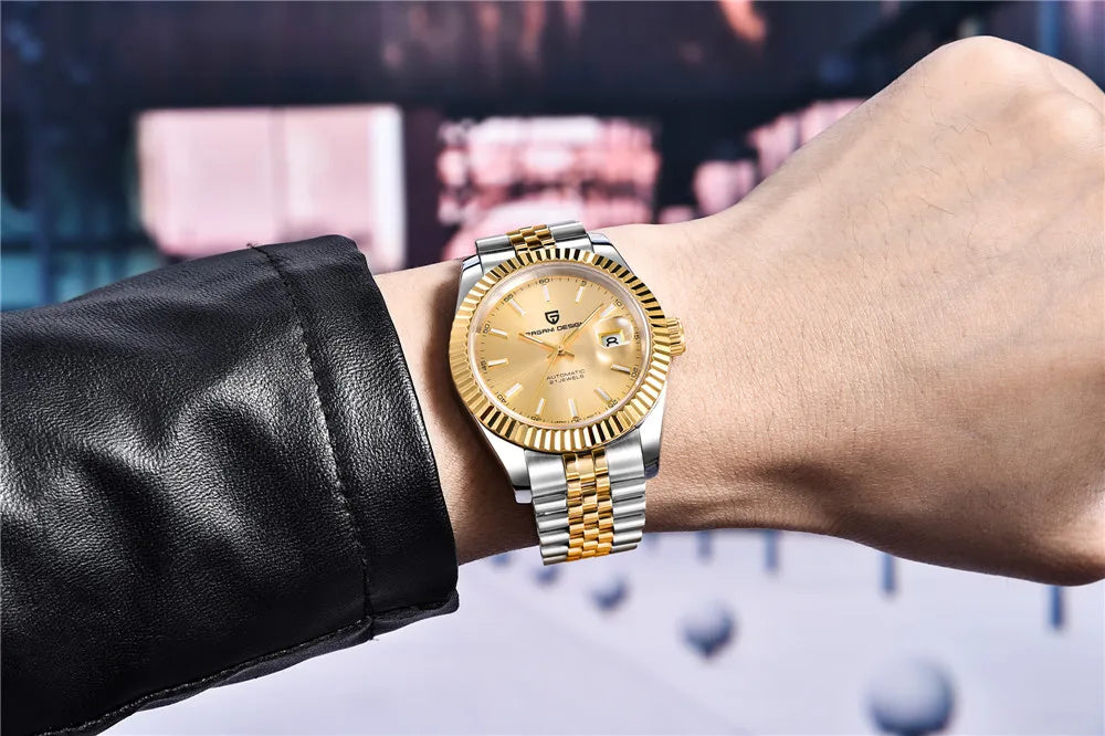 2025 New PAGANI DESIGN Date Men's Mechanical Watches Top Brand Luxury Automatic Wrist Watch Men NH35A Movement 100M Waterproof