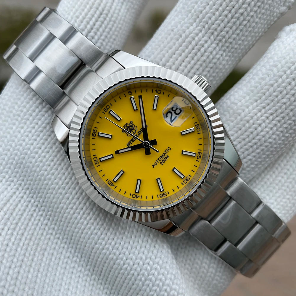 Steeldive SD1933 New Arrival 39MM Stainless Steel Case Sapphire Glass NH35 Automatic Dive Watch with Date