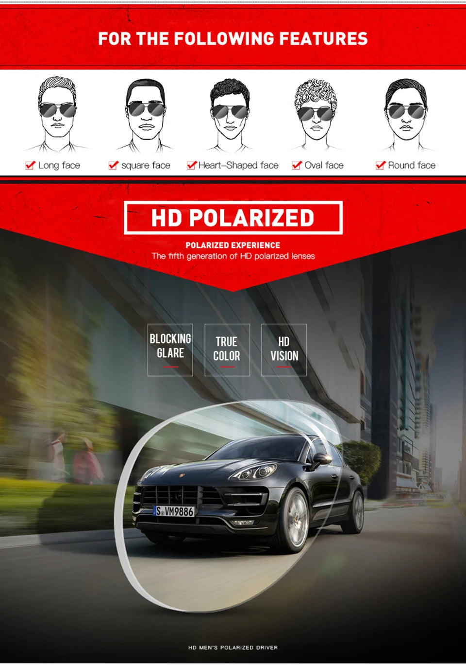 Top Anti-glare Day Night Vision Glasses For Driving Men Polarized Sunglasses Photochromic Driver Goggles Glasses zonnebril heren