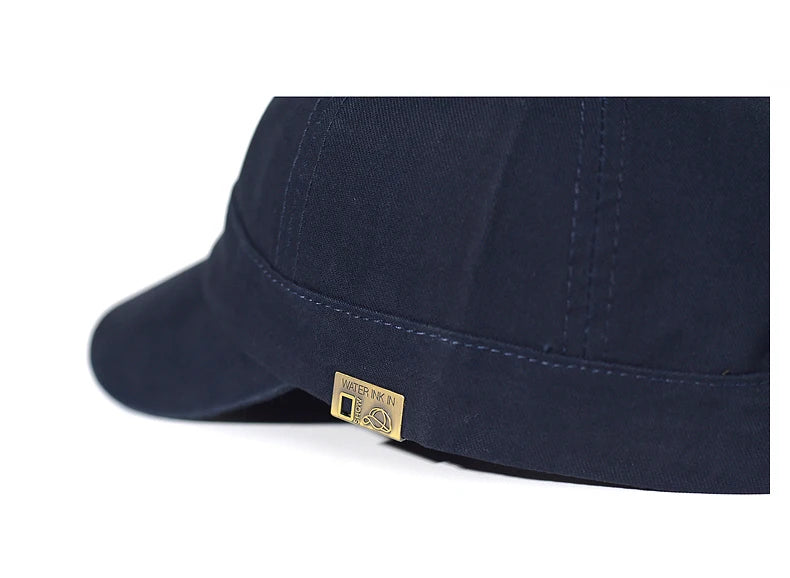 Casquette de baseball à visière courte en coton pour homme et femme, casquette « dad hat » vintage souple, style trucker ajustable, casquettes à profil bas