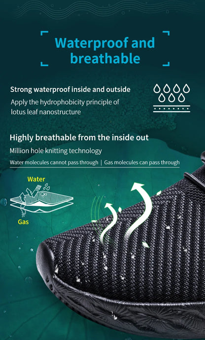 ONEMIX Waterproof Running Shoes for Men Breathable Light Women Training Walking Sneakers Outdoor Trekking Slip-on Sports Shoes