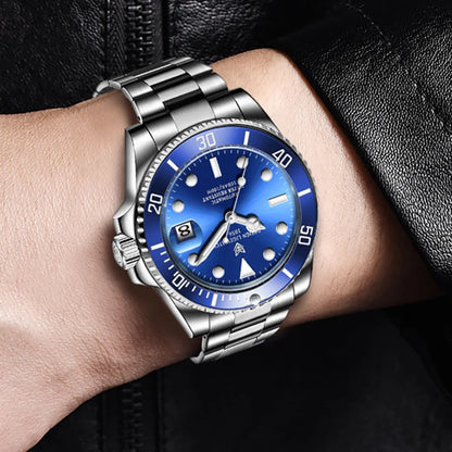 LIGE 2025 New Men Mechanical Wristwatch Stainless Steel Clocks Watch Top Brand Luxury Military Sports Mens Watches Reloj Hombre