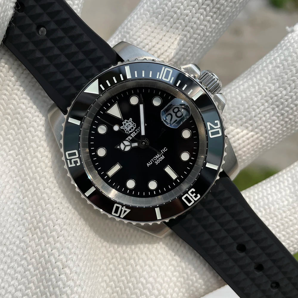 SD1953 Hot Selling Ceramic Bezel 41mm Steeldive 30ATM Water Resistant NH35 Automatic Mens Dive Watch Reloj