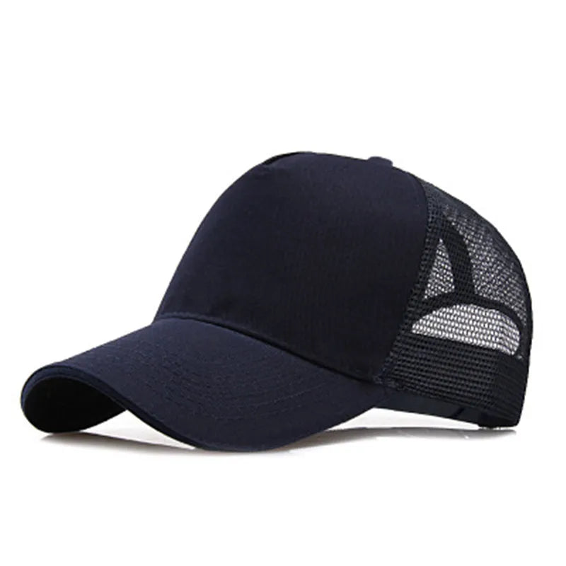COKK Baseballkappe Herren Snapback Mesh-Kappen Damen Hüte für Herren Casquette Bone Lässig Schwarz Verstellbarer Sonnenhut Trucker Atmungsaktiv
