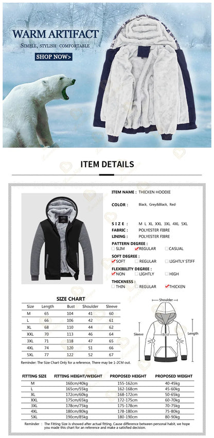 Winter Warm Fortnite Luminescent Hoodies Men Women Game Cosplay Sweatshirts Thick Fleece Zipper Couple Jacket&Coat