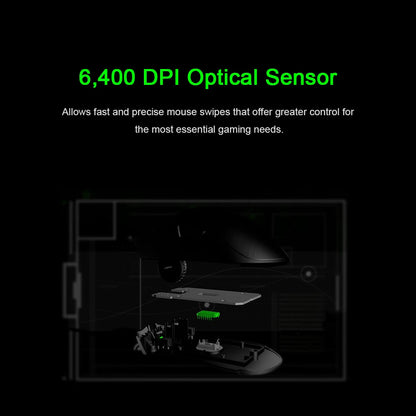 Original Razer DeathAdder Essential Wired Gaming Mouse 6400DPI Optical Sensor 5 Independently Programmable Buttons For Laptop PC Gamer