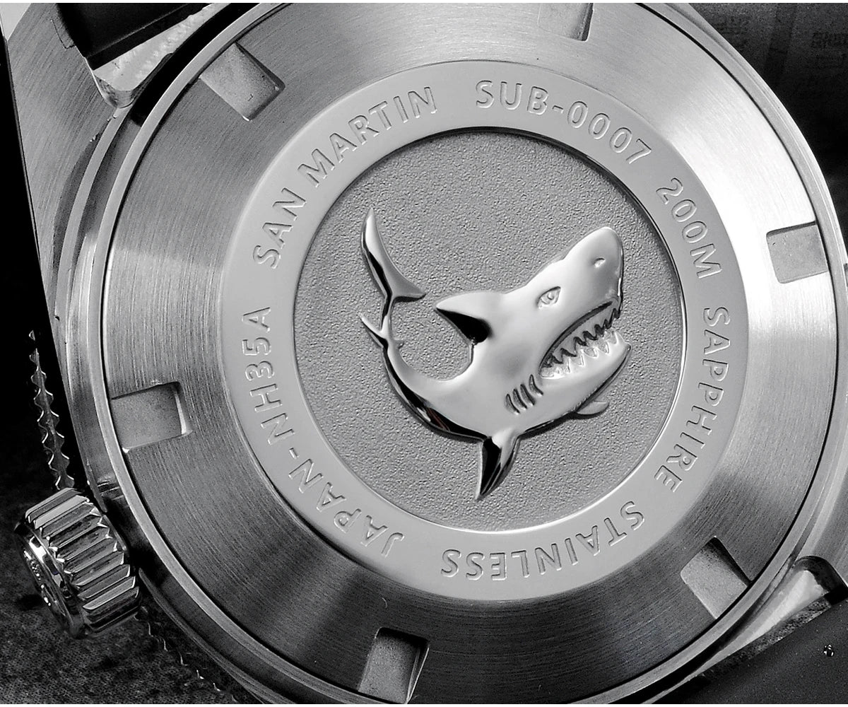 San Martin Official 41mm 62mas V4 Diver Men Watch NH35 Automatic Mechanical Watch Sapphire Glass 200m Waterproof Luminous SN0007