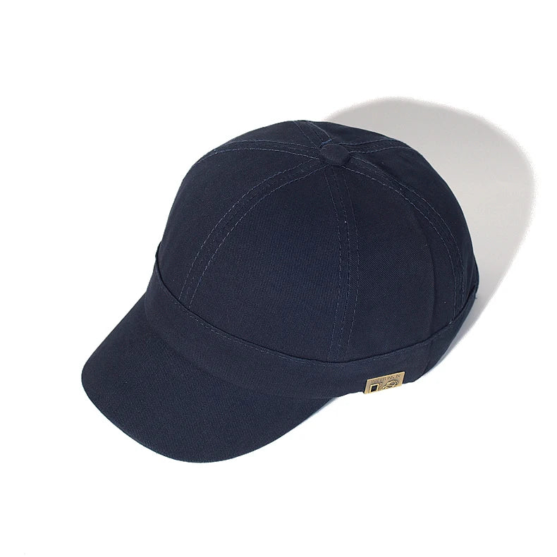 Casquette de baseball à visière courte en coton pour homme et femme, casquette « dad hat » vintage souple, style trucker ajustable, casquettes à profil bas