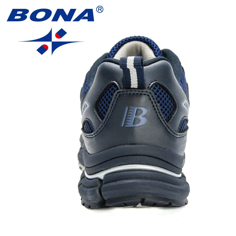 BONA Νέα Μοντέρνα Αθλητικά Παπούτσια Running για Άνδρες, Διαπνέοντα Παπούτσια Walking και Sports, Ανδρικά Sneakers Jogging με Μαλακή Εφαρμογή