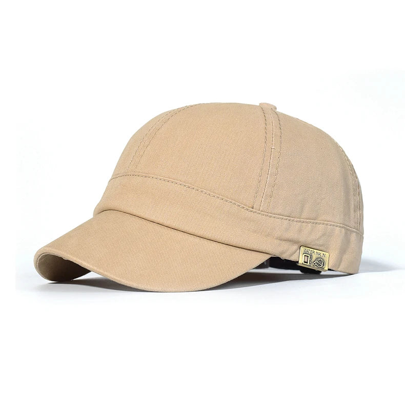 Casquette de baseball à visière courte en coton pour homme et femme, casquette « dad hat » vintage souple, style trucker ajustable, casquettes à profil bas