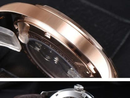 Parnis Mechanical Watches Minimalist Watch for Men Wristwatch Luxury Waterproof Automatic hombre Relogio Masculino Calendar 2025