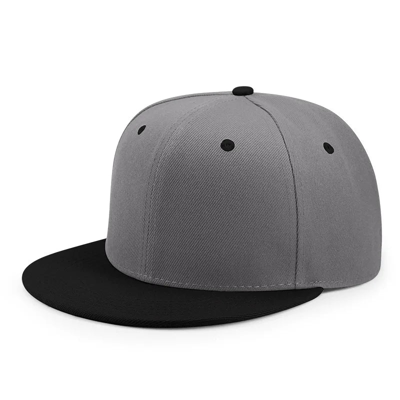 Großhandel: 40 Farben, verstellbare Snapback-Kappen mit flachem Schirm, Damen-Mode, Polyester, einfarbige Baseballmützen, Herren, Hip-Hop, unbedruckte Sportmützen